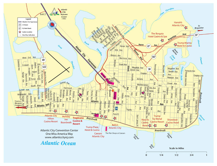 Atlantic City Casino Map