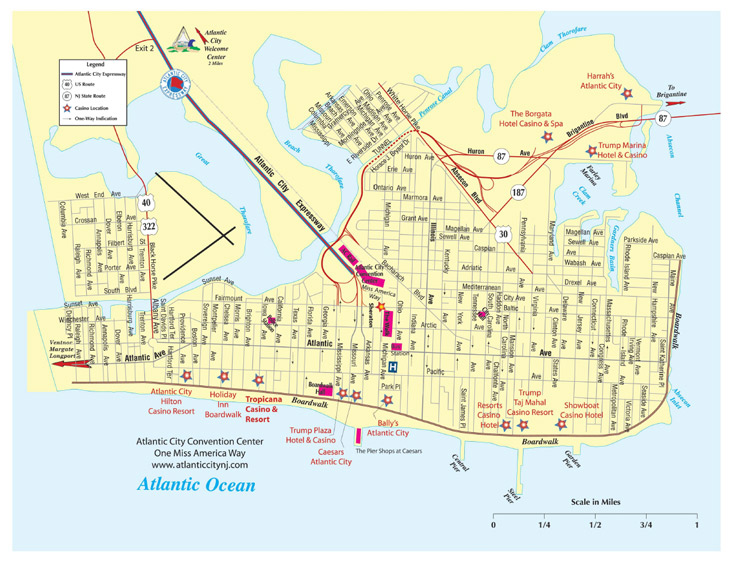 Atlantic City Golf Vacations Area Map   Ac Map 